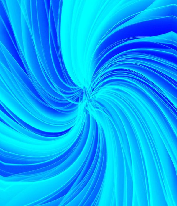 Abstract blue light waves representing steady energy flow