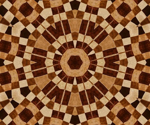 Cold blue light pattern showing symmetric balance and focus